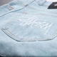 Чоловічі широкі шорти джинсові Stussy блакитні 28(Р) (1027-348) - зображення 8