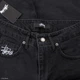 Чоловічі широкі шорти джинсові Stussy чорні антрацит 28(Р) (1027-344) - зображення 5
