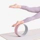 Колесо для йоги Keep Yoga Wheel, кольцо для начинающих для прогибов назад, фитнес-кольцо для пилатеса для раскрытия спины, высокая устойчивость, розово-серый цвет. - изображение 8