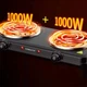 Електропліта настільна на 2 конфорки від мережі Sokany SK-5110 2000 Вт - зображення 4