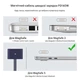 Кабель быстрой зарядки USB-C (PD) – MagSafe 3, 140W, 2 м, синий (для MacBook Air/Pro) - изображение 6