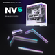 Корпус PHANTEKS NV5 Білий Спеціальна магнітна світлова стрічка/комплект стрічок ARGB з блоком живлення / Підтримує материнську плату 5V 3pin RGB синхронізація - изображение 4