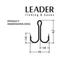 Двійник Leader LONG DOUBLE № 2/0 (3 hooks) - изображение 2
