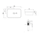Раковина накладна Qtap Scorpio 615х390х150мм з донним клапаном Pop up PU02 (QT1411K491WN47291) - изображение 4