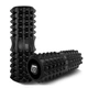Масажний ролик EasyFit Grid Roller 33 см v.1.2 із заглушками Чорний - зображення 1