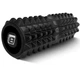Масажний ролик EasyFit Grid Roller 33 см v.1.2 із заглушками Чорний - зображення 2