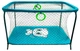 Манеж детский игровой KinderBox люкс Бирюзовый панда с крупной сеткой (R 315) - изображение 1