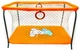 Манеж детский игровой KinderBox люкс Оранжевый собачка с крупной сеткой (R 514) - изображение 1