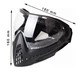 Маска пейнтбольна FMA F1 Paintball з одинарним склом - Black/Clear - зображення 8