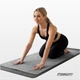 Рушник для йоги EasyFit Yoga Mat Towel 183×63 см з мікрофібри,EF-1933-GY - зображення 4