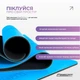 Килимок для йоги професійний EasyFit Pro каучук 5 мм Блакитний - зображення 5