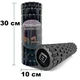 Массажный ролик (валик) для МФР EasyFit EF-2057-BK, EVA-пена, для йоги и реабилитации, чёрный, 30×10 см. - изображение 4