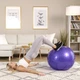 М'яч для фітнесу (фітбол масажний) EasyFit 75 см фіолетовий - зображення 7