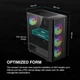 Корпус для ПК GAMDIAS AURA GC2 ELITE ARGB Черный (102100768) - изображение 7