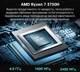 Мини ПК NiPoGi AM02 / AMD Ryzen 7 3750H / RAM 16GB / SSD 512GB / 1 x HDMI / 1 x LAN / Wi-Fi / Bluetooth / Windows 11 / Серый (101933369) - изображение 4