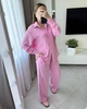 Женский костюм повседневный розовый 48-52 с2004.1937 - изображение 5