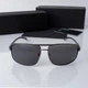 Очки с поляризацией стильные мужские Polarized (133) черные - изображение 2
