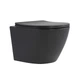 Унітаз підвісний Qtap Robin Ultra Quiet 520×365×340 мм, Anthracite, з сидінням Slim Duroplast / Soft-close / Quick Release - зображення 1