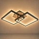 Люстра потолочная светодиодная VALESO DK6589-2 LED 41W Чёрный+Дерево - изображение 1