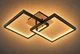 Люстра потолочная светодиодная VALESO DK6589-2 LED 41W Чёрный+Дерево - изображение 5