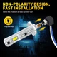 LED лампы H1 12V 6500K без вентилятора с компактным корпусом для авто - изображение 8