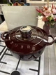 Каструля чавунна Smeg 24 см 4.2 л бордо - изображение 1