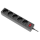 Сетевой удлинитель REAL-EL RS-Protect 505, 1.8 м., Черный - 720091 - изображение 3