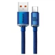 USB кабель Baseus CAJY000403 Crystal Shine, Type-C, 1.2 м., Синій - 358716 - зображення 2