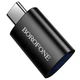 Адаптер Borofone BV26C, Type-C, USB, Чорний - 694117 - зображення 3