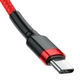 USB кабель Baseus CATKLF-G09 Cafule, Type-C, 1.0 м., Червоний - 213969 - зображення 3