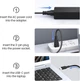 Зарядний пристрій для ноутбука Dzytnsy, USB Type-C, 65 Вт, 20 В 3,25 А, для Lenovo ThinkPad, Yoga, Chromebook - зображення 3