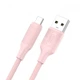 USB кабель XO NB265 Minimalist, Type-C, 1.0 м., Рожевий - 559645 - зображення 2