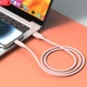 USB кабель XO NB265 Minimalist, Type-C, 1.0 м., Рожевий - 559645 - зображення 3