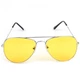 Водительские очки ночного видения для вождения ночью Night View NV Glasses, желтые поляризационные - изображение 1