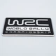 Эмблема алюминиевая WRC 8,0*3,0 см черная - изображение 2
