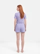 Пижама (футболка + шорты) женская BARWA garments 0315/313 M Сиреневая (2113153132226) - изображение 14