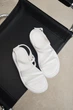 Женские минималистичные босоножки PARADIZE SHOES белого цвета с тонкими ремешками и застежкой пряжкой на низкой подошве 41 размер (стелька 26 см) - изображение 2