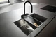 Змішувач hansgrohe Aquno Select M81 для кухонної мийки з висувним душем, чорний матовий 73831670 - зображення 2