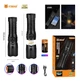 Ліхтар ручний YEMAO YM-G522 TG 30W акумулятор 40700 Type-C зарядка ZOOM фокусування холодне тепле світло LED SMD цифровий індикатор заряду алюмінієвий корпус IPX6 водозахищений для туризму риболовлі кемпінгу охорони та роботи - зображення 2