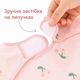 Дитячий нагрудник з рукавами водонепроникний, фартух для годування для творчості малюка з кишенею, багаторазовий, 6–36 місяців Рожевий з зайчиками - зображення 6
