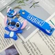 Брелок резиновый Стич "Лило и Стич" синий Disney Lilo Stitch силиконовый для ключей, сумки и рюкзака 6 см (3001031) - изображение 2
