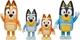 Набор из 4 фигурок Блуи семья Bluey Family 4 фигурки с движущимися частями - изображение 2