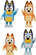 Набор из 4 фигурок Блуи семья Bluey Family 4 фигурки с движущимися частями - изображение 8