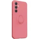 Силиконовый (TPU) чехол с кольцом Deexe Color Shell для Samsung Galaxy A27 (A276) - Red - изображение 3