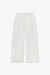 Широкі атласні штани Zara 8285/907 S Молочні (08285907808S) - зображення 4