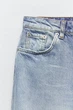 Джинси укорочені прямі Straight Cropped Zara 9863/059 XS/34 Блакитні (0986305940634) - зображення 8