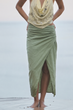 Спідниця міді середньої довжини Zara 3499/374 XS Зелена (03499374506XS) - изображение 1
