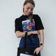 Футболка женская c принтом Киев, черная, 2XL - изображение 8
