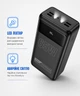 Повербанк для ноутбука 50000 mAh 65W PD швидка зарядка Type-C Hoco з LED-ліхтарем Чорний - зображення 3