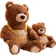 MINISO Jifute Ведмідь Комбінезон Сидяча Плюшева іграшка Лялька Опудала тварин Подушка Подарунок на день народження для дівчаток - зображення 1